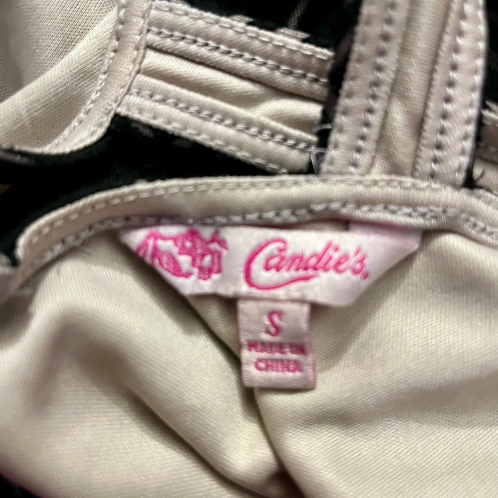 Sus* Candie’s Black and Tan Chevron Sleeveless Dress - Picture 11 of 11